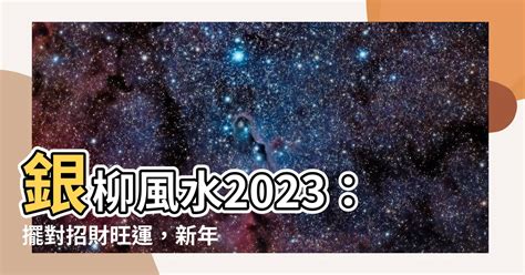 銀柳風水2023|2023年銀柳風水大師怎麼説？